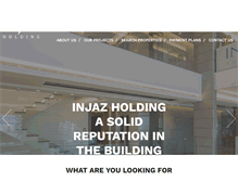 Tablet Screenshot of injaz-holding.com